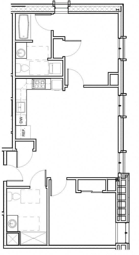 2 Bed 2 Bath 302 Accessible